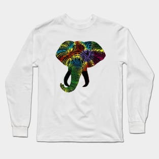 Tribal Elephant Long Sleeve T-Shirt